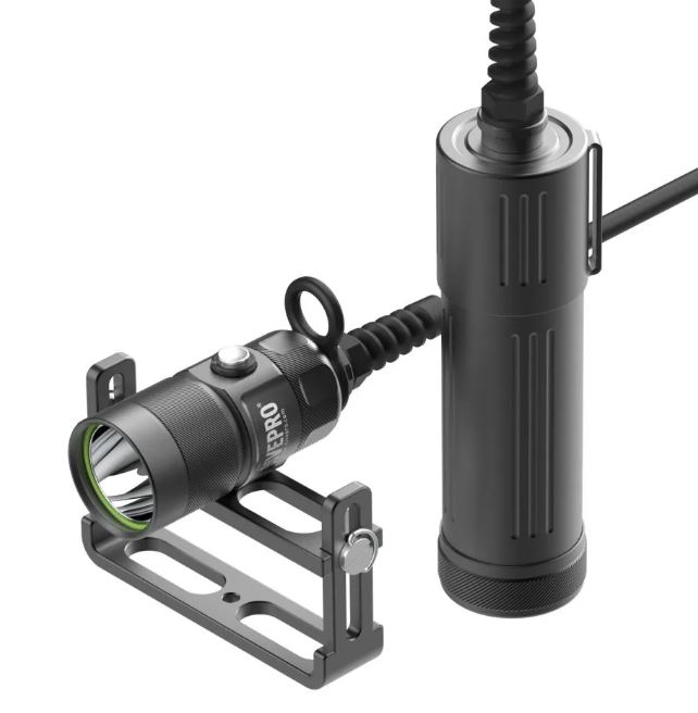 DivePro CL2000B Canister Light - Backmount Cable (2000 Lumens)