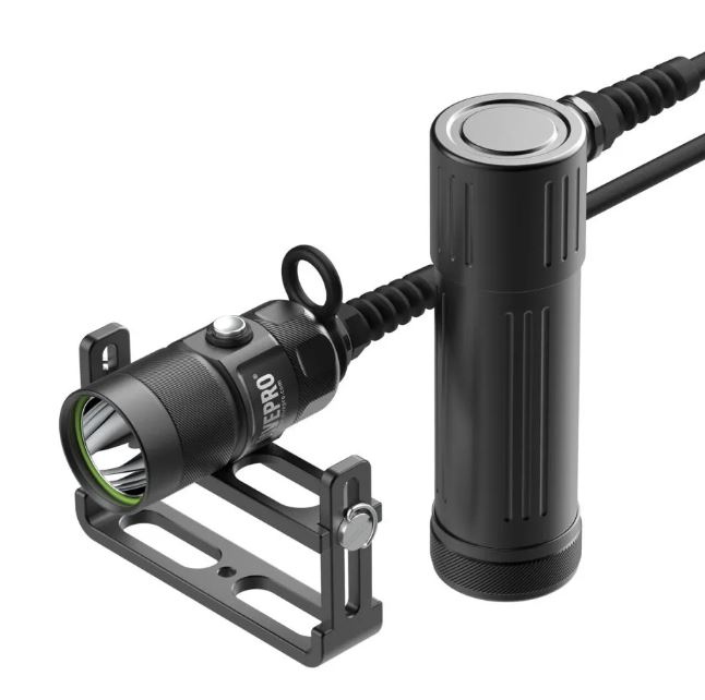 DivePro CL2000S Canister Light - Sidemount Cable (2000 Lumens)