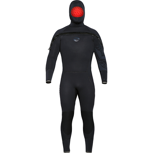 Bare 8/7mm Ultra Velocity Semi-Dry Men's Hooded Suit